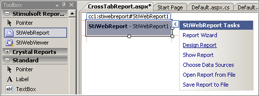 Add report to your web page